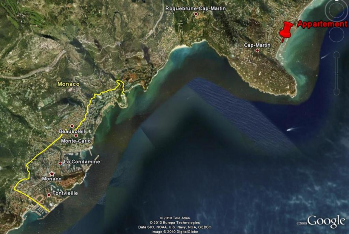 ROQUEBRUNE CAP MARTIN FOR SALE 3 P SEA FRONT