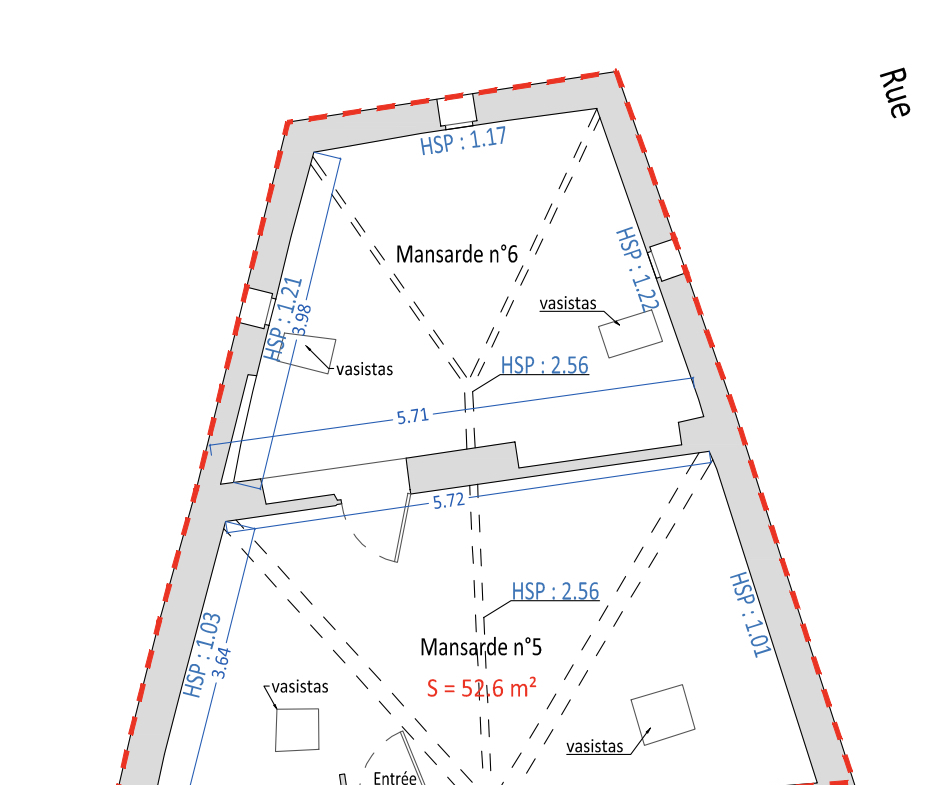 Attic apartment in need of renovation with great potential in the heart of La Condamine
